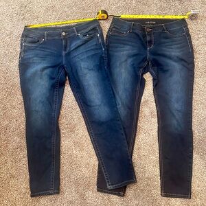 SET OF TWO Maurice’s Stretch Denim XL Jeans